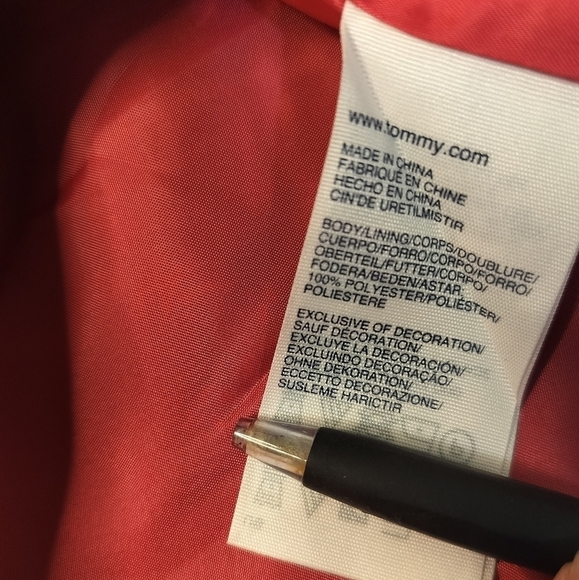 (1454) Tommy Hilfiger Navy Blue Preppy Loose Blazer Jacket Size 14 - Picture 7 of 11